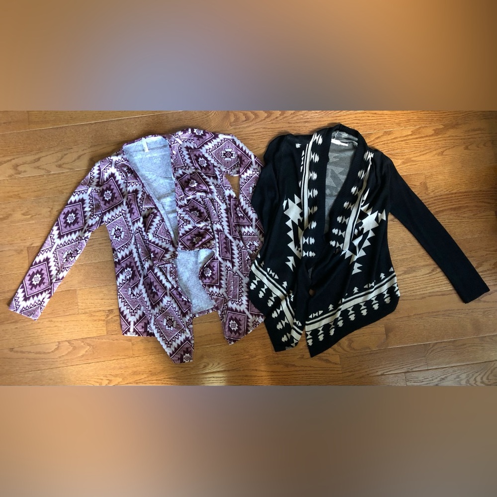 Aztec Cardigan Lot- 2 total- size M